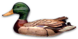 carved duck decoy